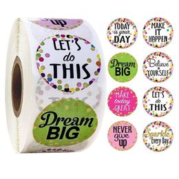 Gift Wrap 500pcs roll Toys Stickers Diary Scrapbooking Teacher Incentive Reward Sticker 57BB270O