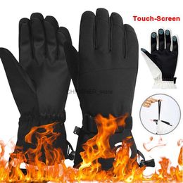 Ski Gloves Men Women Ski Gloves Full Finger Mittens Winter Warm Windproof Waterproof Touch-Screen Snowboard Snowmobile Cycling Skiing GloveL23118