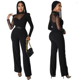 Women's Pants Women Sexy Party Piece Jumpsuit Rompers Ladies Black