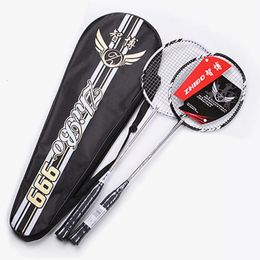 Badminton String 2pcs Racket 7U 100 Carbon Fibe W4 Offensiver Ultralight Professional Raqueta Outdoor Training With Free Bag 231213