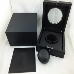 High Quality Mens Womens Watch Box Papers Card Transparent Glass Gift Boxes Automatic Movement Watches Box225N