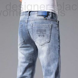 Men's Jeans designer jeans Slim Fit Straight Leg Casual Pants 2023 Summer Fashion Brand Versatile CL96 08Q2