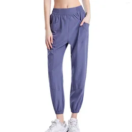 Women's Pants Casual Solid Colour With Pockets And Straps Sports Clothing Offers 2024