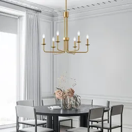 Pendant Lamps 6 Heads Gold Restaurant Chandeliers Nordic Modern Magic Bean Creative Fashionable Bedroom Living Room Kitchen Light