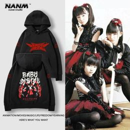 Babymetal band hoodie men's autumn and winter Japanese metal rock band loose and comfortable top