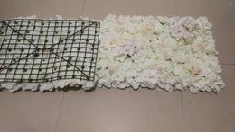 Decorative Flowers Silk Rose Flower Wall Shop Display Background Mats Gardon Home Party Hybrid Decoration Wedding Panel Backdrop