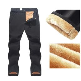 Men's Pants Winter Thick Fleece Warm Pants Men Military Soft Shell Waterproof Windbreak Thermal Pants Man Hiking Trekking Long Trousers 6XL 231213