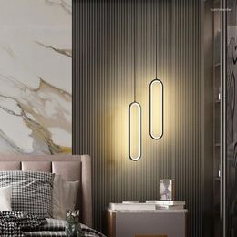 Pendant Lamps Post-Modern Led Lights Circular Circle Hang Lamp Staircase For Bedroom Kitchen Dining Living Room Luminaire