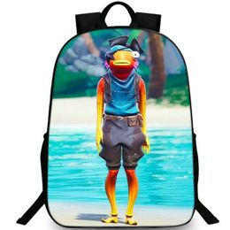 Fishstick backpack Fish Stick daypack Player school bag Game packsack Print rucksack Picture schoolbag Photo day pack