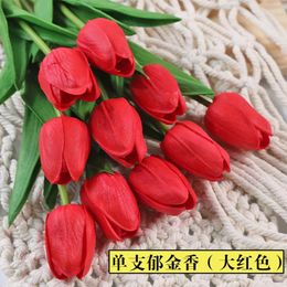 Decorative Flowers Wedding Decoration Home Garden Bouquet Gift Tulip Flower Artificial Foam Fake