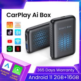 3 in 1 Wireless CarPlay Ai Box Android Auto for Toyota Benz Mazada CarPlay Car Multimedia Video Player HDMI-compatible