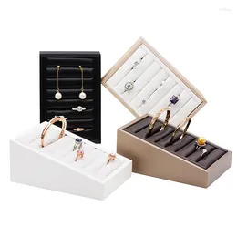 Jewellery Pouches Balck White Display Stand Rings Earrings Bracelet Storage Racks Packaging Boxes Gift Protection Containers Props