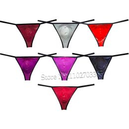 Men Flash Ice Silk G-String Jersey Jockstraps Underwear Stretchy Mini Bikini Thong Pants Shorts Lingerie