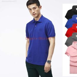 Best seller New crocodile Polo Shirt Men Short Sleeve Casual Shirts Man's Solid classic t shirt Plus Camisa Polo 8018IXD