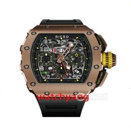 Men's automatic mechanical watch Japan West Iron City movement natural rubber strap size 49x41mm316 refined steel multi-funct215C