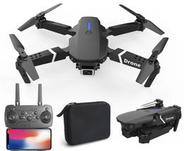 Novo E88 Pro RC Drone 4K Drone Professinal com 1080P Grande Angular Dual 4k HD Câmera Dobrável RC Helicóptero WIFI FPV Altura Hold Avental Venda drone profissional