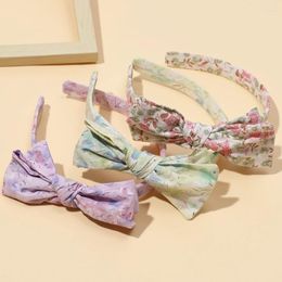 Hair Accessories Baby For Born Toddler Kids Girl Boy Headband Cotton Exquisite Print Hoop Autumn And Winter Bow Hairhoop