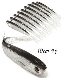 20pcslot 10cm 4g 3D Eyes Bionic Fish Silicone Fishing Lure Soft Baits Lures Artificial Bait Pesca Tackle Accessories BL2764263907