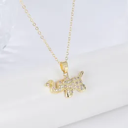 Anhänger Halsketten Frauenbaum des Lebens Kreuz Halskette Europäische Kristall Elefant Gold Farb Trend Schmuck 2023 Accessoires