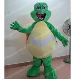 Christmas Green Turtle Mascot Costume Halloween Fancy Party Dress Cartoon Character Outfit Suit Carnival Unisex Outfit Advertising Props
