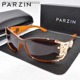 Sunglasses PARZIN Luxury Sunglasses Women Polarized Sun Glasses For Driving Vintage Female Ladies Shades Sunglasses Black With Packing PZ18L231214