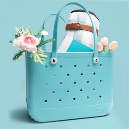 Bogg PVC Plastic Basket Bag Womens Mens Large Capacity Clutch Shoulder Travel Designer Fashion Beach Waterproof Cross Body Totes Handbags Shopper Bags