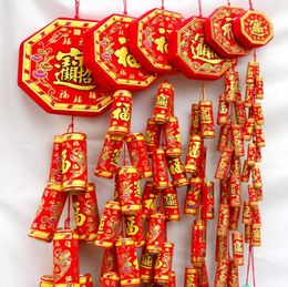 New Year039s Day New Year039s Day Decorations Move House Spring Festival Decoration Flocking Simulation Firecrackers6853514