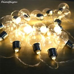 Other Event Party Supplies LED Globe Fairy Garland 10/20 LEDs Light String Battery Power Living Room Outdoor Garden Waterproof Christmas Lights Decoration 231214