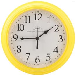 Wall Clocks 9 Inch Clock Digital Battery Operated For Living Room Decor Round Decorate Plastic Child Hanging