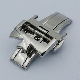 MAIKES 18mm20mm 316L Stainless Steel Double By Double Open Watch Buckle Clasp Strap Deployant For Watchbands270C