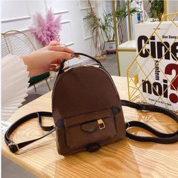 leather backpack for women shoulder bag Designer handbag purse Female back pack presbyopic package messenger bags mini wed247u