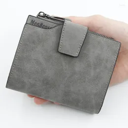 Wallets Short Wallet Women Leather Genuine Small Zip Purse Coin Sac Femme 2023 Porte Feuille Ladies