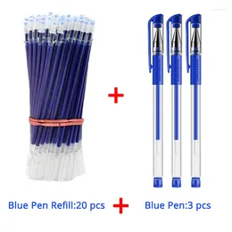 Business Ballpoint Pen Large Capacity 0.5mm Black/Red/Blue Replaceable Refill Stationery School Supplies