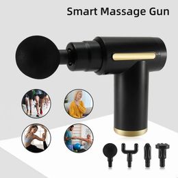 Full Body Massager Fascial Massage Gun Muscle Relaxation Vibration Machine Neck Back Leg Compression Massager Portable Fitness Device 231214