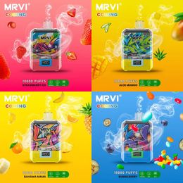 EU warehouse MRVI COMING 10000 puffs in stocks Disposable Vape Electronic Cigarette Vape Pen local warehouse Rechargeable puff 12000