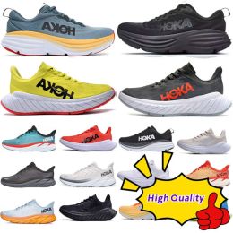 Designer hokaa one bondi 8 casual shoes mens women clifton carbon X 2 climbing sneakers clifton kawana challenger shock absorption luxury trainers sports shoes