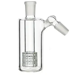 1Pc 14mm Glass Ash Catcher 45 Degree 45 ° Thick Pyrex Bubbler for Glass Water Bong Hookah Smoking accessories