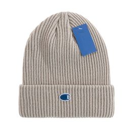 Champioo Beanie Caps Designer knitted hats ins popular winter hat Classic Letter goose Print Knit GJ01