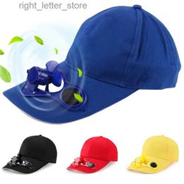 Ball Caps Outdoor Men Women's Summer Creative Baseball Cap with Solar Panel Powered Cooling Fan Sun Protection Hats gorras para mujer YQ231214