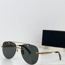 New fashion design men sunglasses Z006 K gold frame rimless pilot lens avant-garde and generous style high-end outdoor UV400 protection glasses