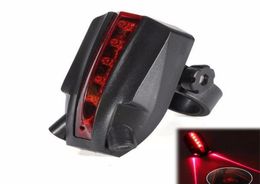 30Bicycle LED Taillight Safety Warning Light 5 LED2 Laser Night Mountain Bike Rear Light Tail Lamp Bycicle2825499