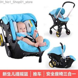 Strollers# 4in1 Car Seat Stroller Born Baby Carriage Bassinet Wagen Portable Travel System With Strollers #242F Q231215