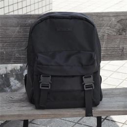 Backpack 20FW Version ALYX Backpacks Men Women Top Quality 1017 9SM Double Front Pockets Bags Nylon Rubber Patch217H