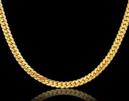 Compare with similar Items Choker Chain Necklace 18K Yellow Gold Filled Jewellery Whole 5MM Gift For Men Cuban Link Chain HipHop Br26073445275