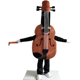 2024 Performance violin Mascot Costumes Cartoon Carnival Hallowen Performance Unisex Fancy Games Outfit Outdoor Advertising Outfit Suit