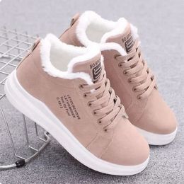 Boots Women s Shoes Winter Women Warm Fur Plush Lady Casual Shoe Lace Up Platform Fashion Sneakers Zapatos De Mujer 231214