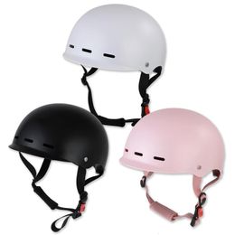 1PC Helmet Adjustable Male And Female Summer Riding Half Four Seasons Universal Electric Car Brim Type Safety Helmets 231225