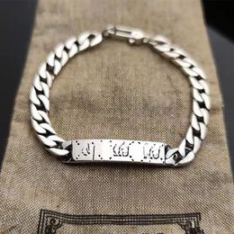 Top luxury designer bracelet charm gift unisex hip hop women mens bracelets 16cm 18cm 20cm trendy cuban chain stainless steel cuff258I