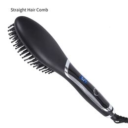 Hair Straighteners Kemei Comb Straightener Electric Hair Straightener Hair Curler Wet Dry Use Hair Heating Comb For Hair Straight Hair Comb 231213