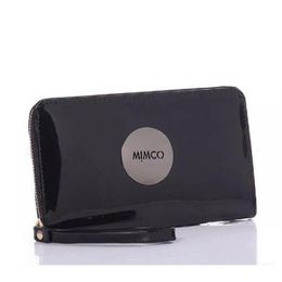 Designer Mimco Wallet Women PU Leather Purse Brand Wallets Large Capacity Makeup Cosmetic Bags Ladies Classic Shopping Evening Bag285p